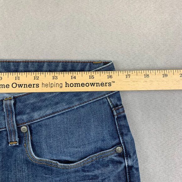 G Star Mens Pants 32 Blue Denim Jeans 3301 Slim Straight Faded Streetwear 32x29 - Picture 4 of 12